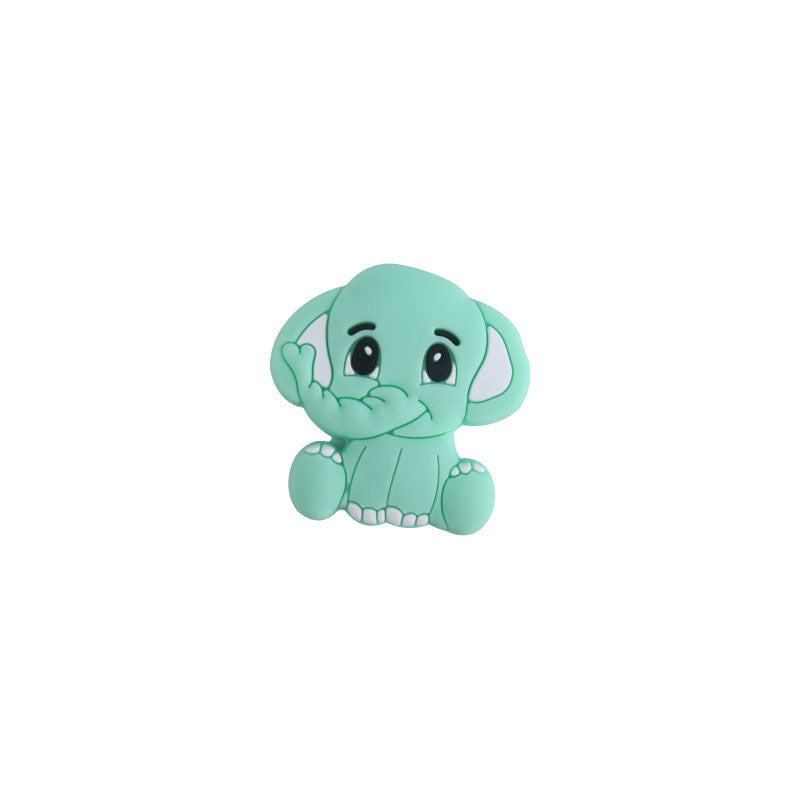 3 piezas al por mayor 3 cm de silicona elefante panda cuentas de ovejas